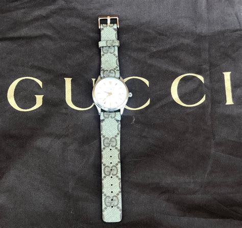 real gucci watch band|Gucci watch with bezels.